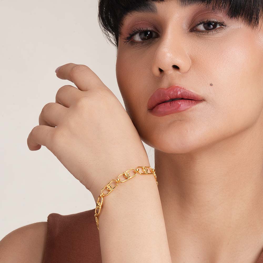 Buckle Link 925 Sterling Silver Signature Bracelet