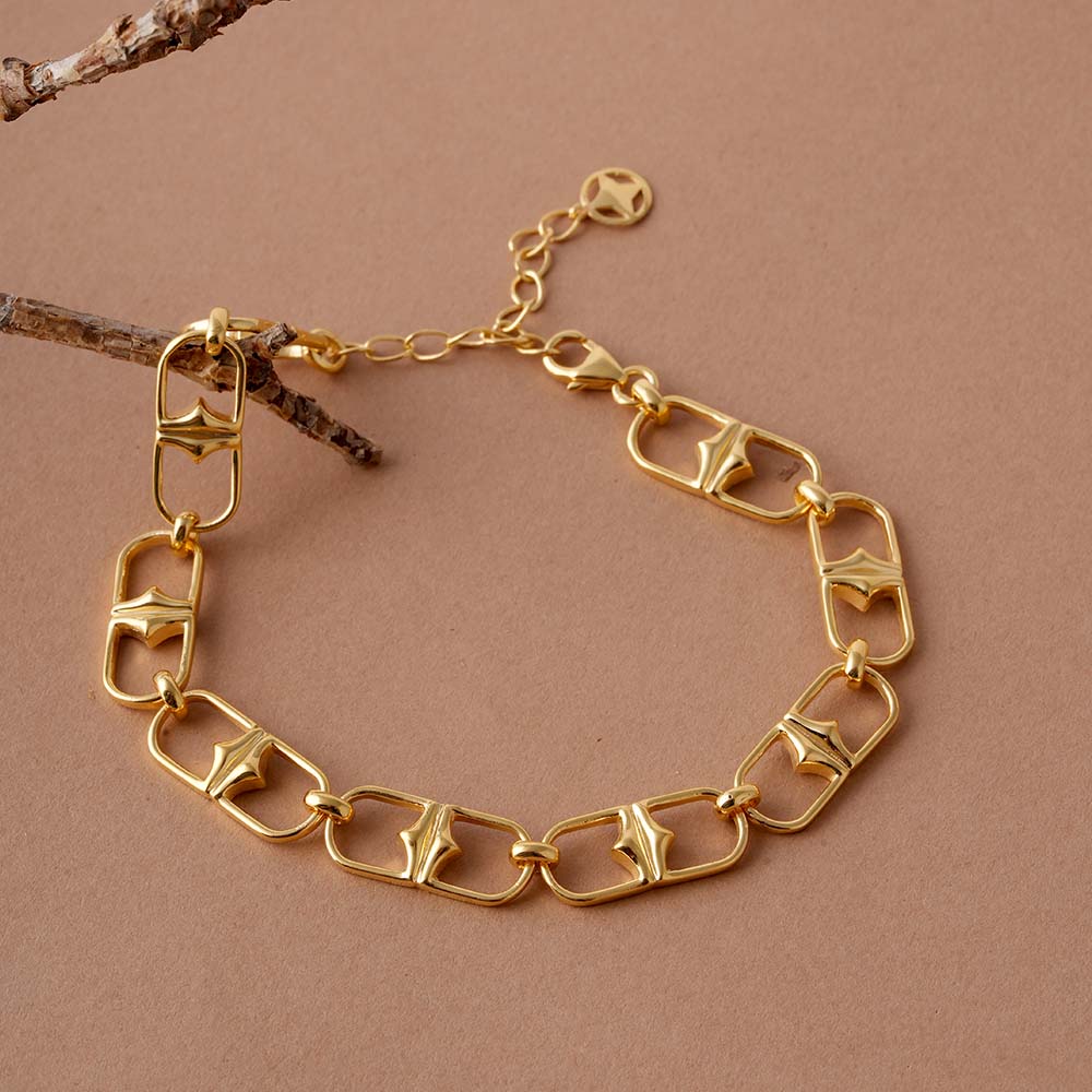 Buckle Link 925 Sterling Silver Signature Bracelet