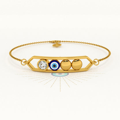 Evil Eye Harmony 925 Silver Bracelet