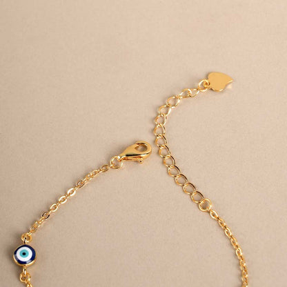 Evil Eye 925 Silver Station Bracelet