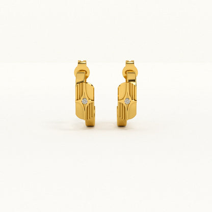 Tiny Echoes Signature Earrings