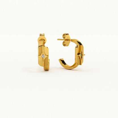 Tiny Echoes Signature Earrings