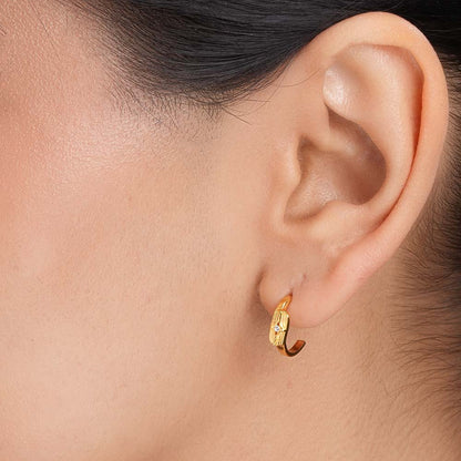 Tiny Echoes Signature Earrings
