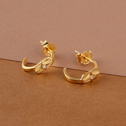 Tiny Echoes Signature Earrings