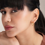 Diamond Drape 925 Silver Signature Earrings