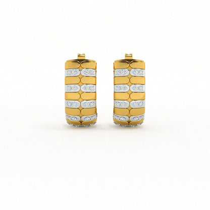 Wishbone Glint Signature Hoops Earrings