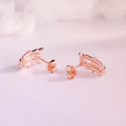 Ethereal Fade 925 Silver Rose Gold Earrings