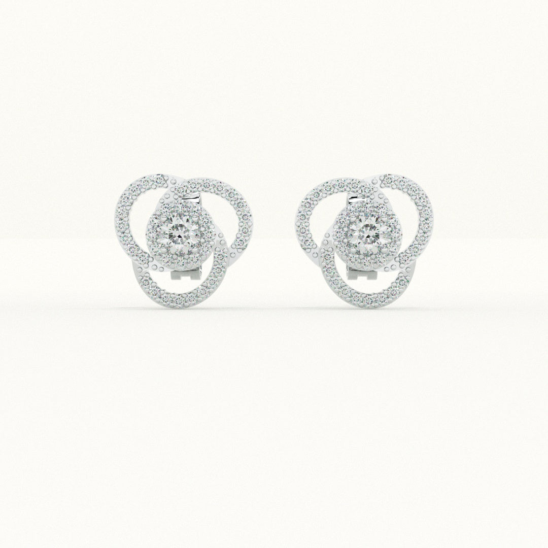 Crystal Bloom 925 Studs