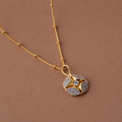Beaded Venetian Box 925 Silver Signature Necklace
