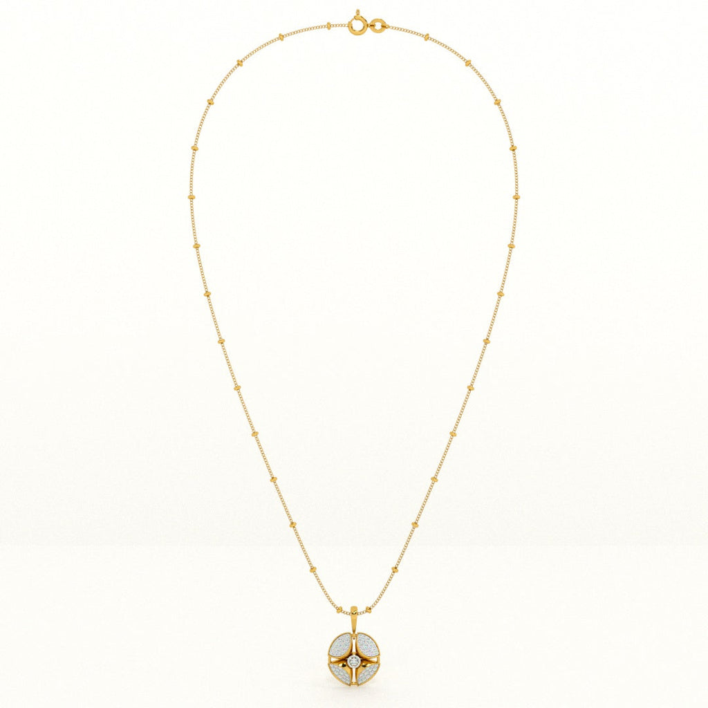 Beaded Venetian Box 925 Silver Signature Necklace