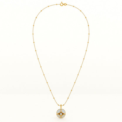 Beaded Venetian Box 925 Silver Signature Necklace