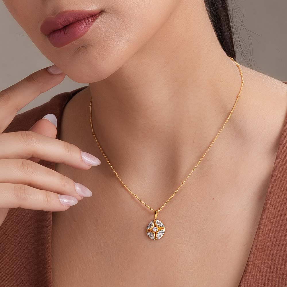 Beaded Venetian Box 925 Silver Signature Necklace