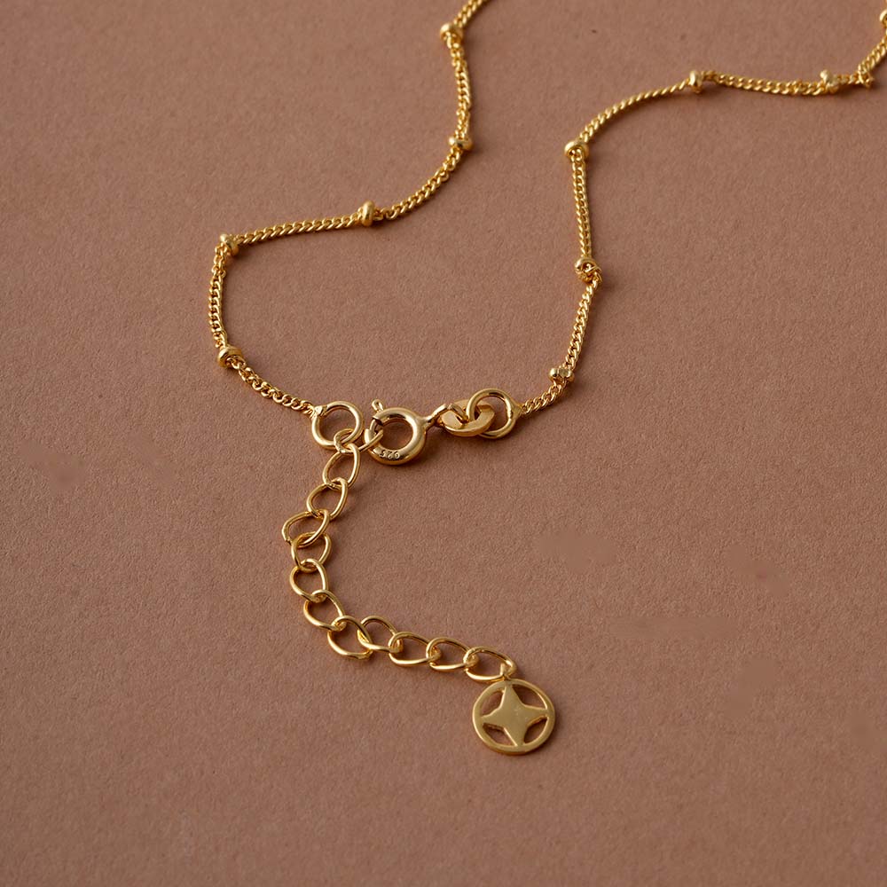 Beaded Venetian Box 925 Silver Signature Necklace