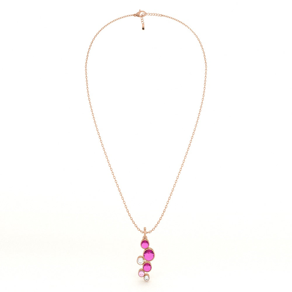 Berry Bubble 925 Sterling Silver Rose Gold Pendant Necklace