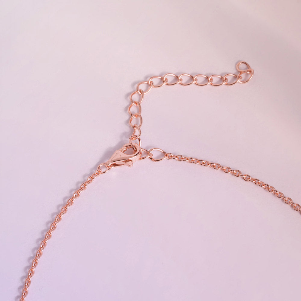 Berry Bubble 925 Sterling Silver Rose Gold Pendant Necklace