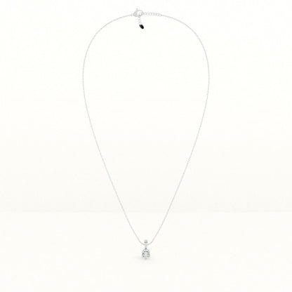 Classic Solitaire 925 Sterling Silver Necklace