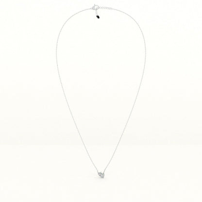 Twin Heart 925 Sterling Silver Necklace