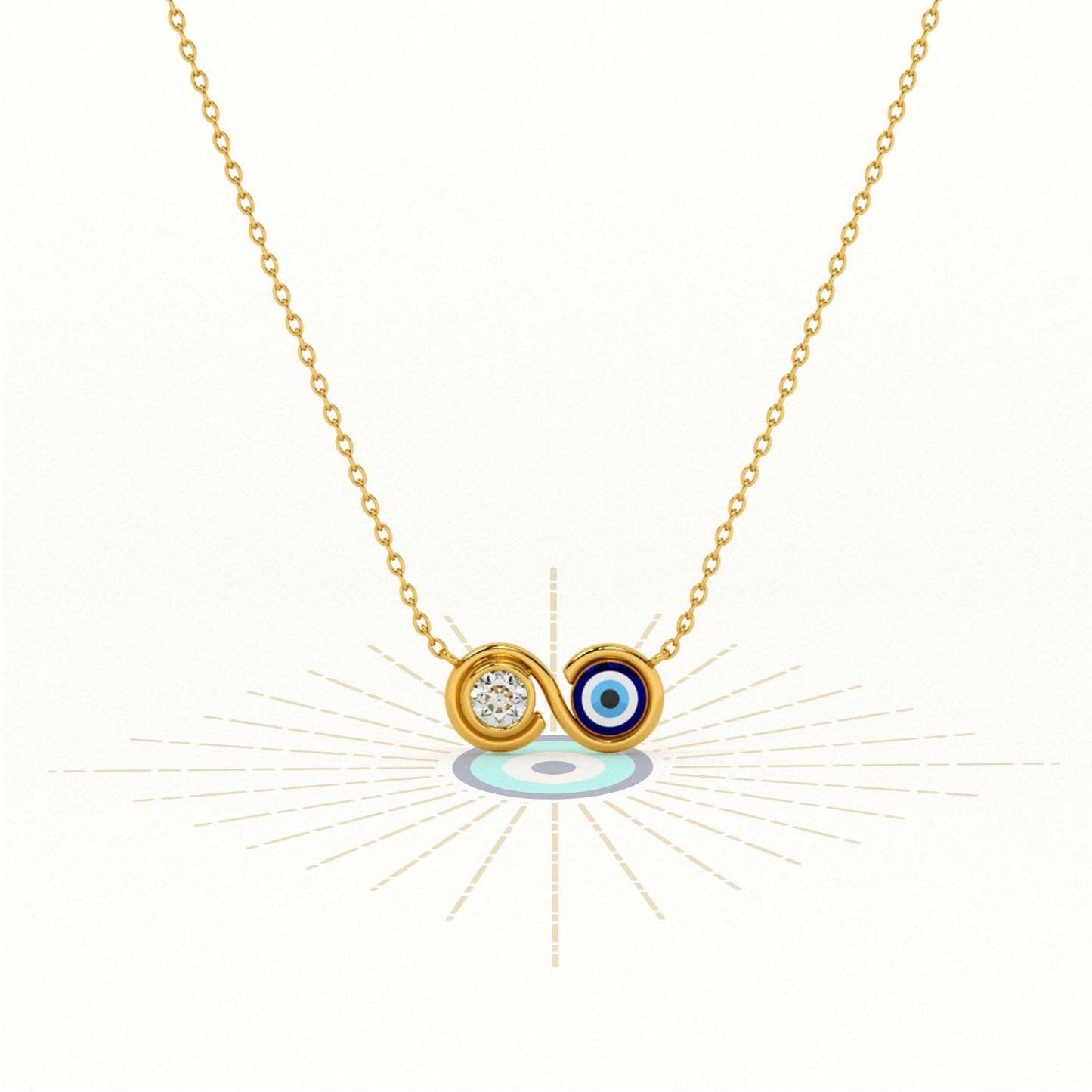 Evil Eye Journey 925 Silver Necklace