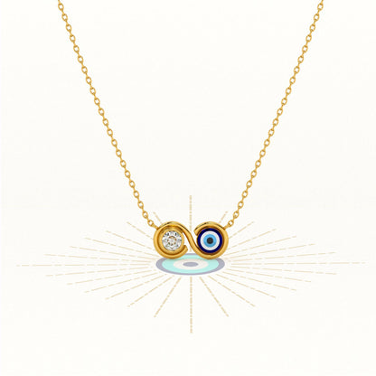 Evil Eye Journey 925 Silver Necklace