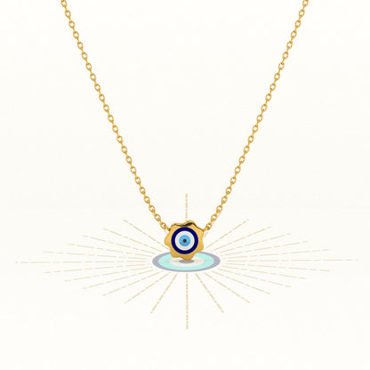 Evil Eye Playful 925 Silver Necklace