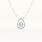 Diamond Dewdrop 925 Pendant Necklace