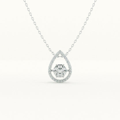 Diamond Dewdrop 925 Pendant Necklace