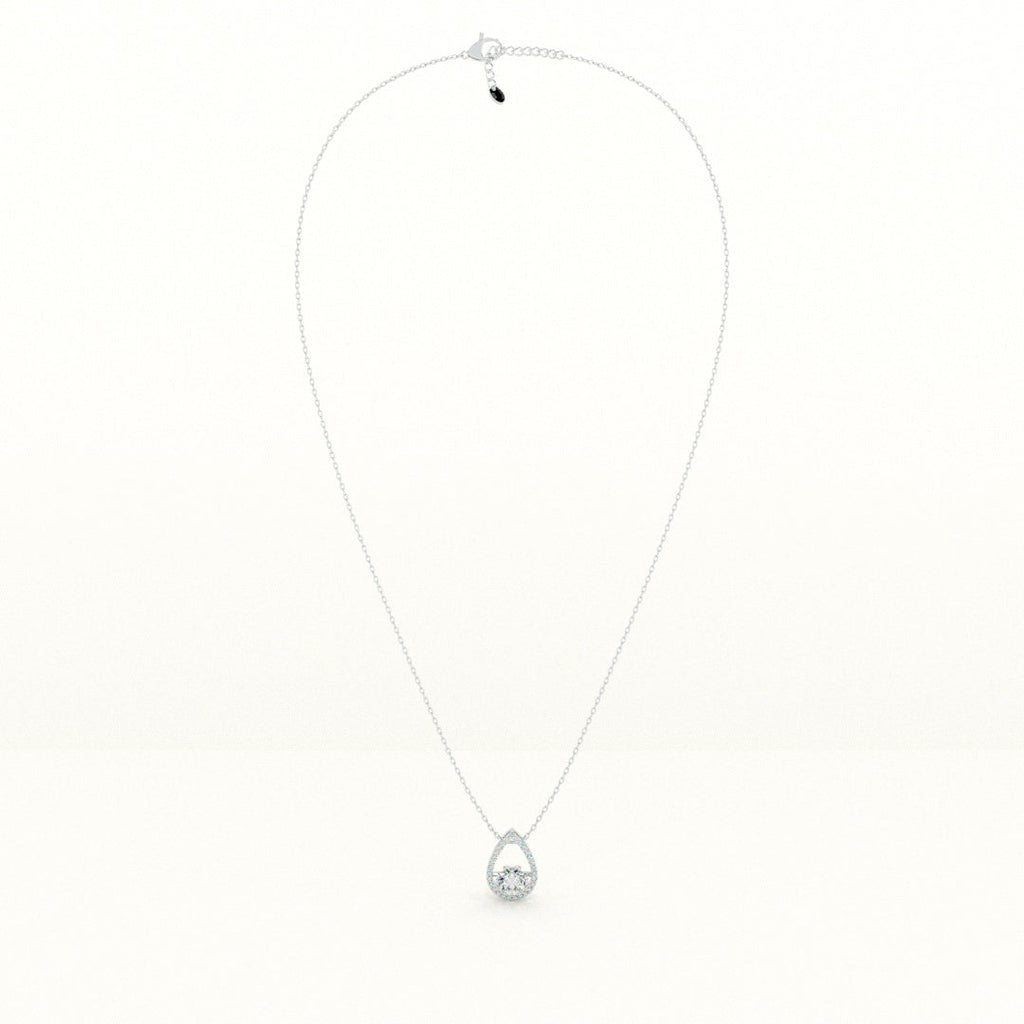Diamond Dewdrop 925 Pendant Necklace
