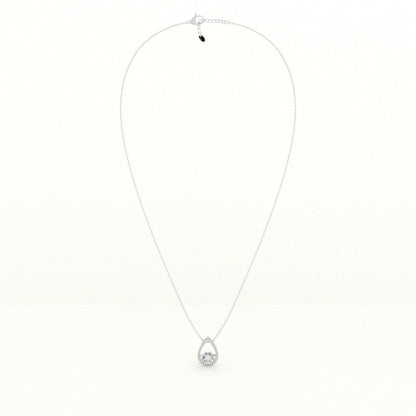 Diamond Dewdrop 925 Pendant Necklace