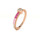 Blush Bloom Rose Gold 925 Silver Ring