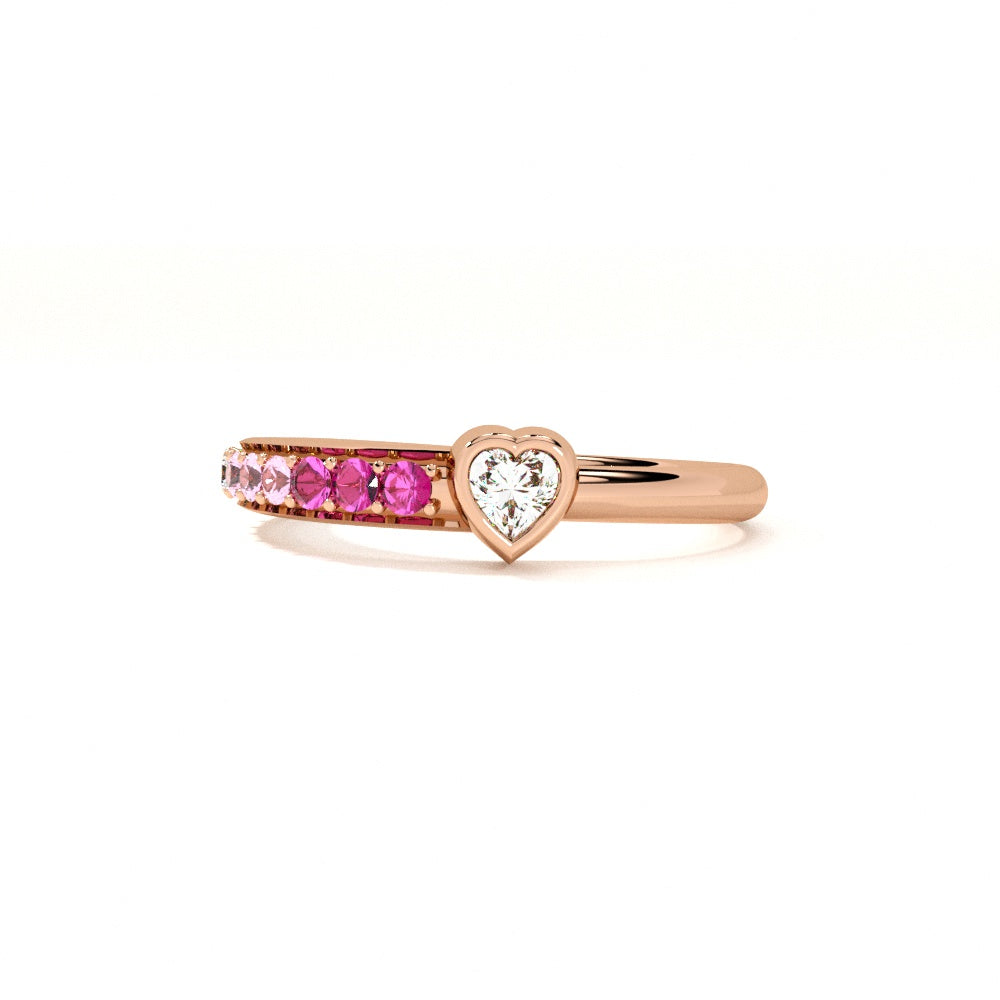 Blush Bloom Rose Gold 925 Silver Ring