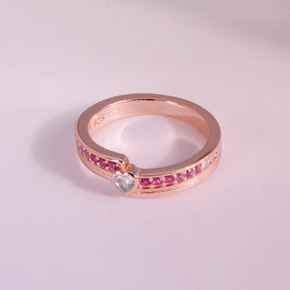 Petal glow Rose Gold 925 Silver Ring