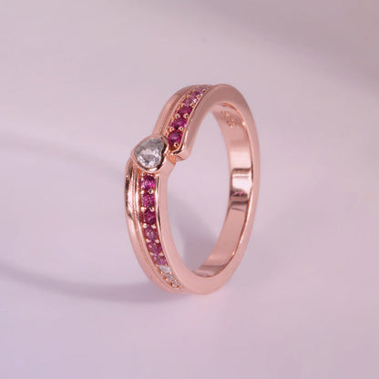 Petal glow Rose Gold 925 Silver Ring