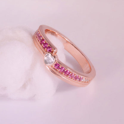 Petal glow Rose Gold 925 Silver Ring