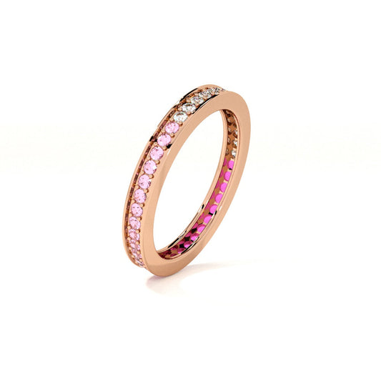 Ombré Aura Rose Gold 925 Silver Ring