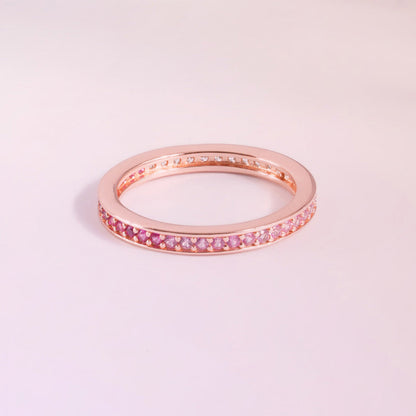Ombré Aura Rose Gold 925 Silver Ring
