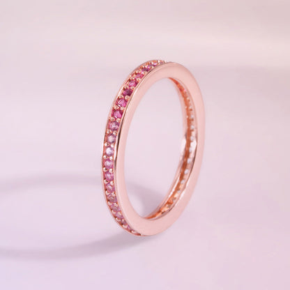 Ombré Aura Rose Gold 925 Silver Ring