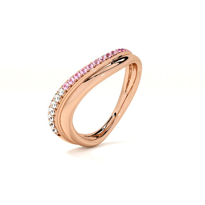 Petal Veil Rose Gold 925 Silver Ring