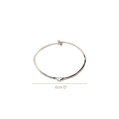 Sacred Sparkle Cross Bracelet Silver