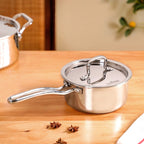 Saucepan Tri Ply Stainless Steel Heavy Bottom 1500ml