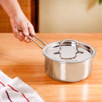 Saucepan Tri Ply Stainless Steel Heavy Bottom 1500ml