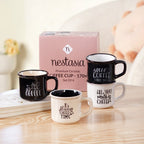 Sassy Brew Quotes Coffee Cup Set Of 4 170ml