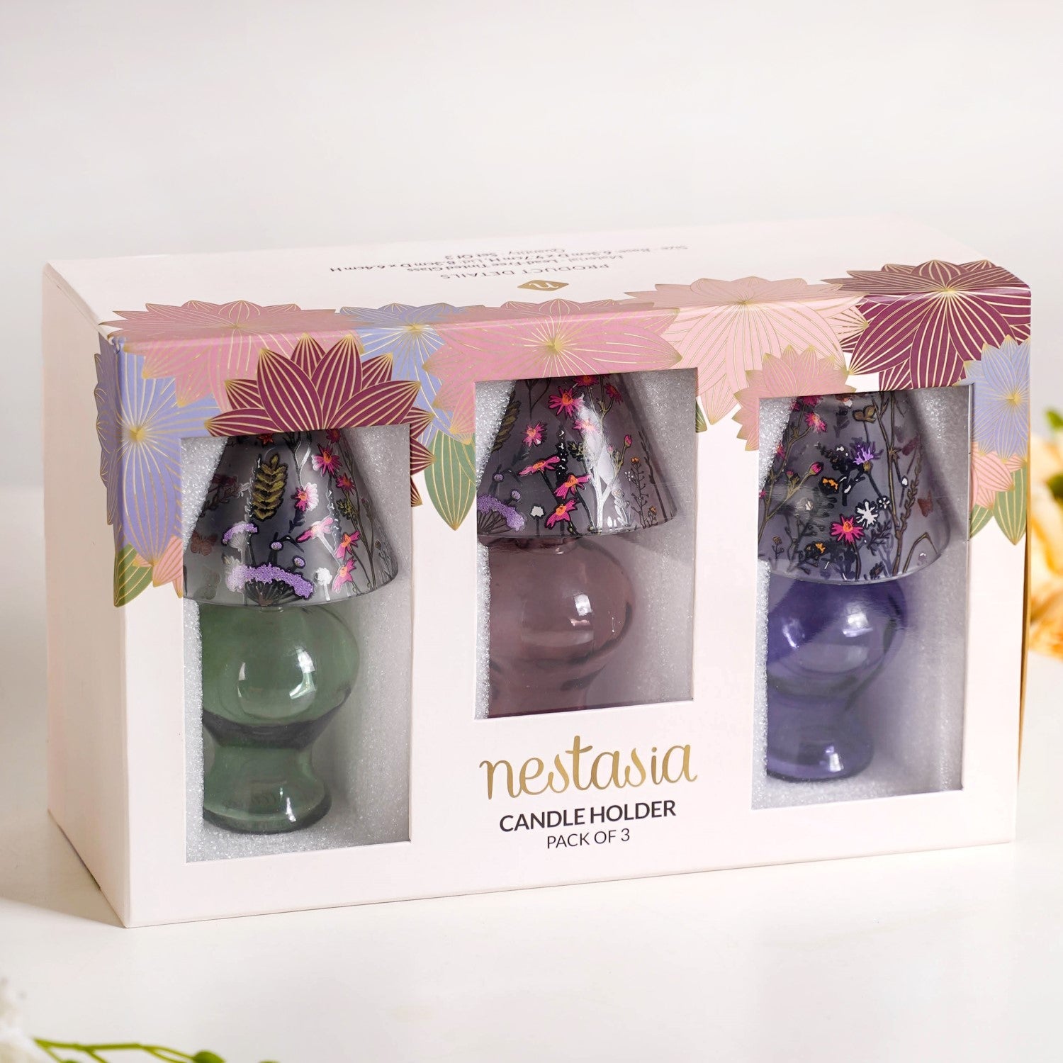 Garden Of Eden Tea Light Candle Holder Set Of 3