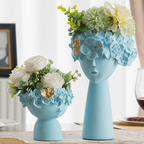 Charming Lady Blue Vase