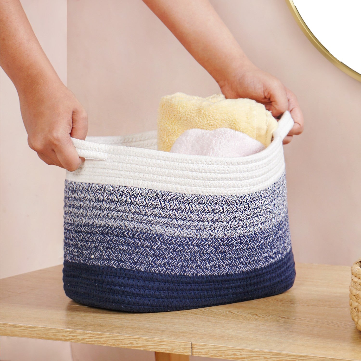 Sea Shore Laundry Basket 20cm