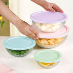 Sealpro Fluted Glass Container Set Of 4