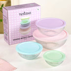 Sealpro Fluted Glass Container Set Of 4