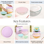 Sealpro Fluted Glass Container Set Of 4