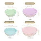 Sealpro Fluted Glass Container Set Of 4