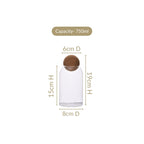 Set Of 2 Cork Ball Glass Jars 750ml
