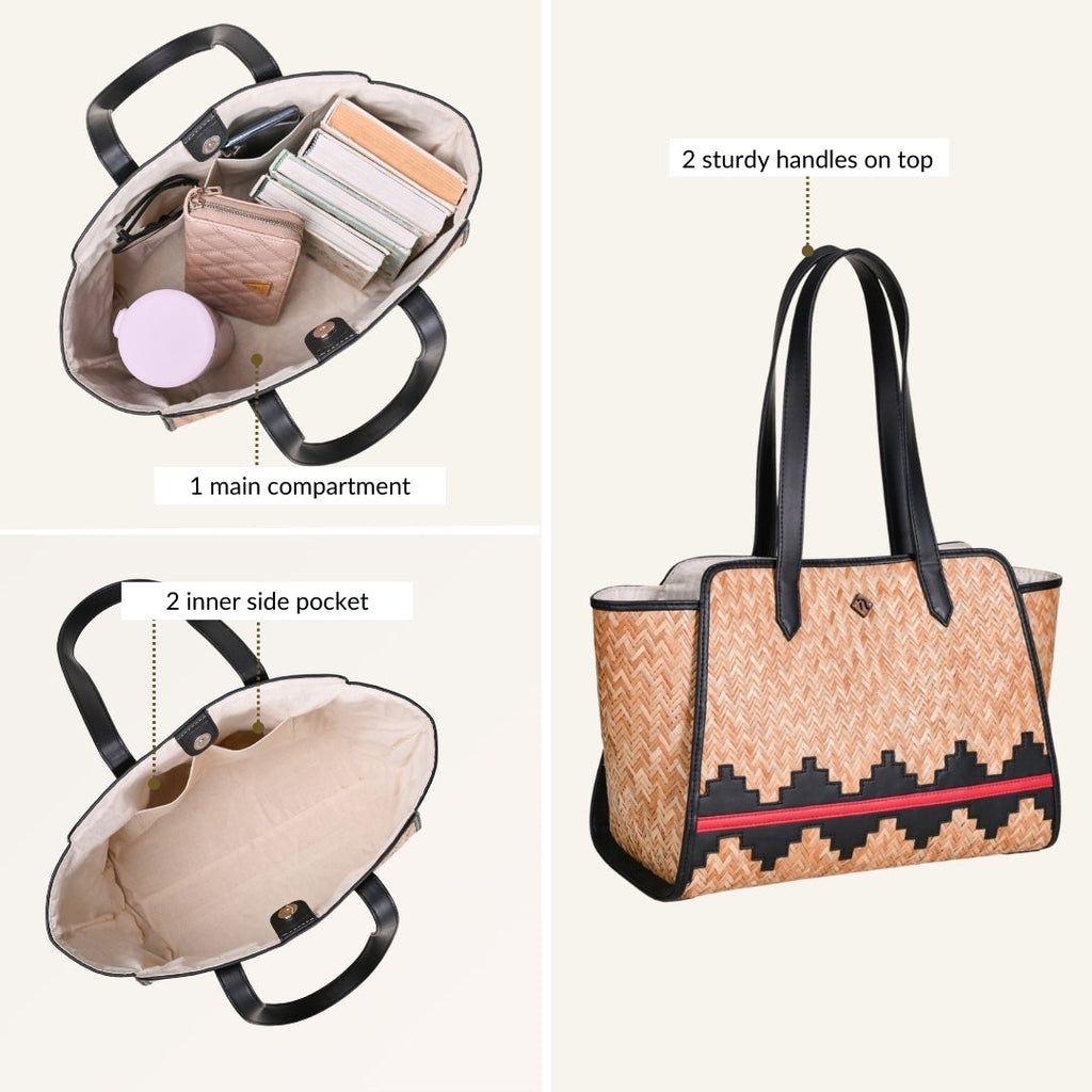 Handwoven Shitalpati Wayfarer Tote Bag